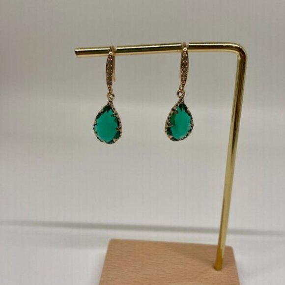 ⭐️💍FREE Baguette Tear Drop Rain Hipster Chic Glam Elegant Party Classy Earrings - Picture 6 of 9